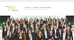 Desktop Screenshot of bremerphilharmoniker.de